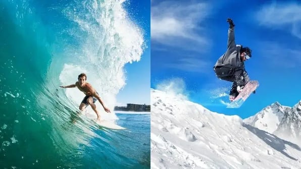 Snowboarding vs. Surfing: Comparing Board Sports